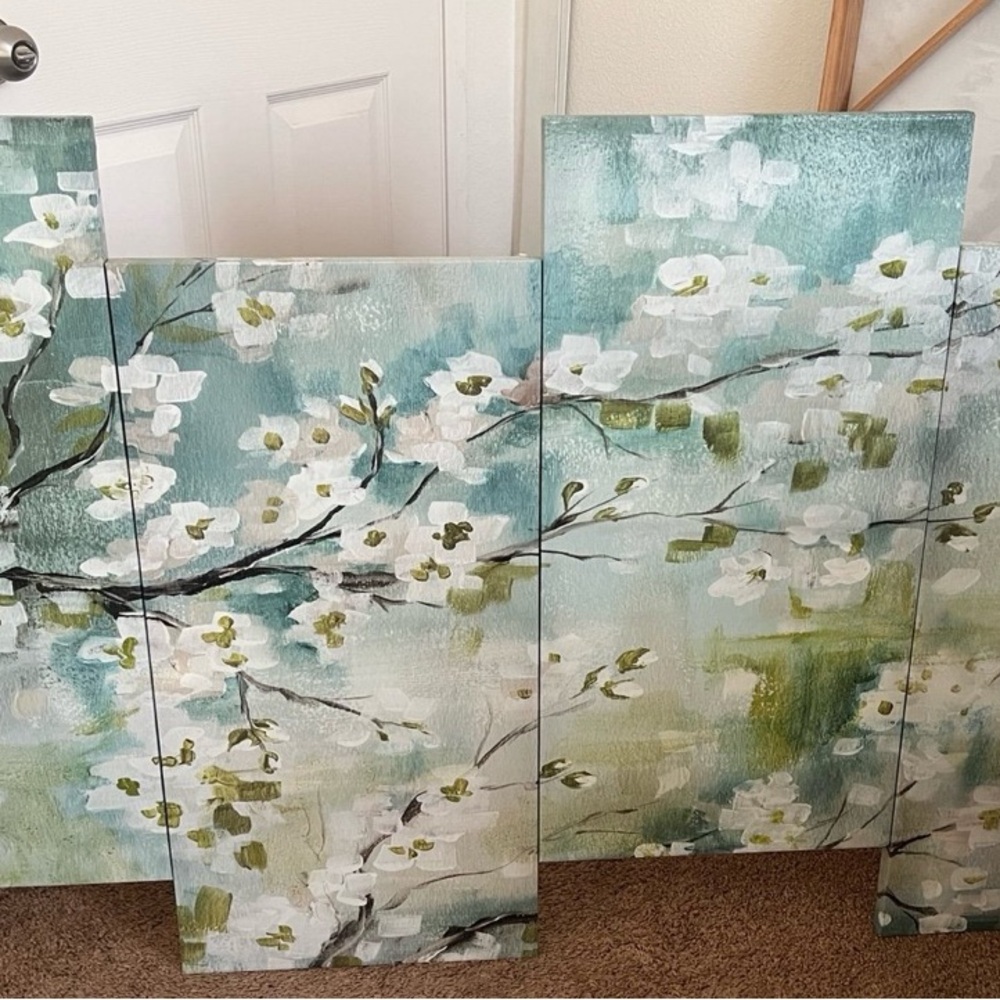 Floral Canvas Wall Art Set